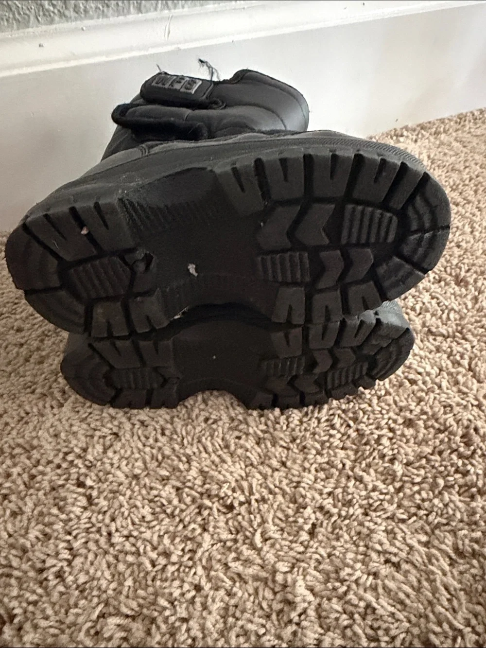 Kids Black Snow Boots 9 kids